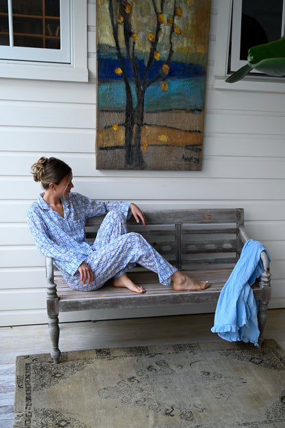 Cozy Pajama Set - Blue Frost