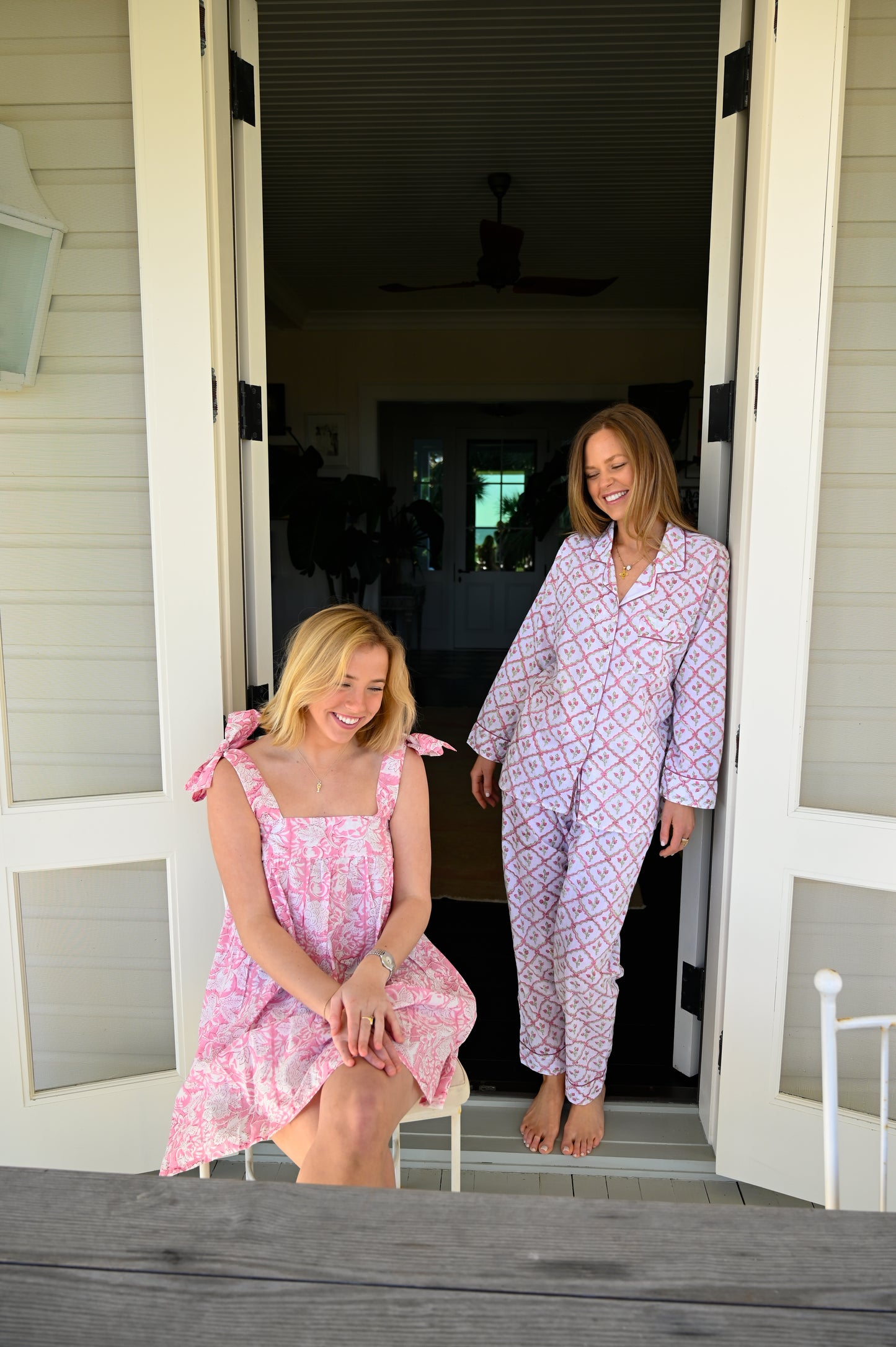 Cozy Pajama Set - Strawberry Lattice