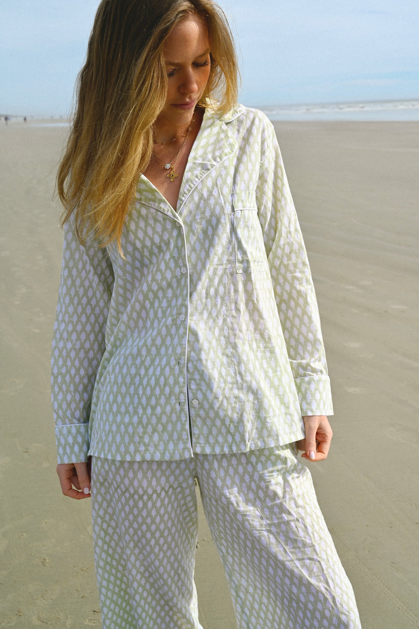 Cozy Pajama Set - Spring Sage