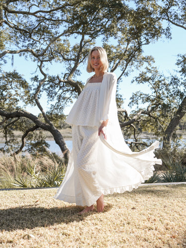 Nap Wrap - White Pointelle