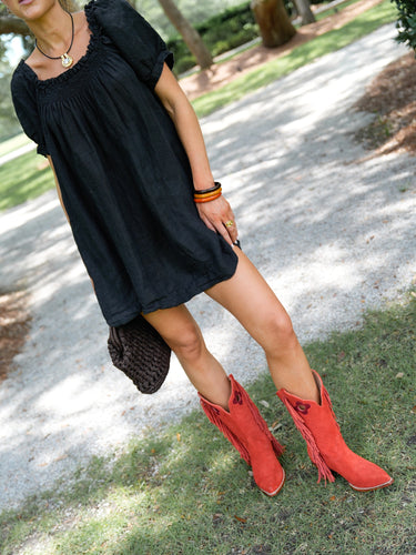 The Sweet and Short Set - Black Linen