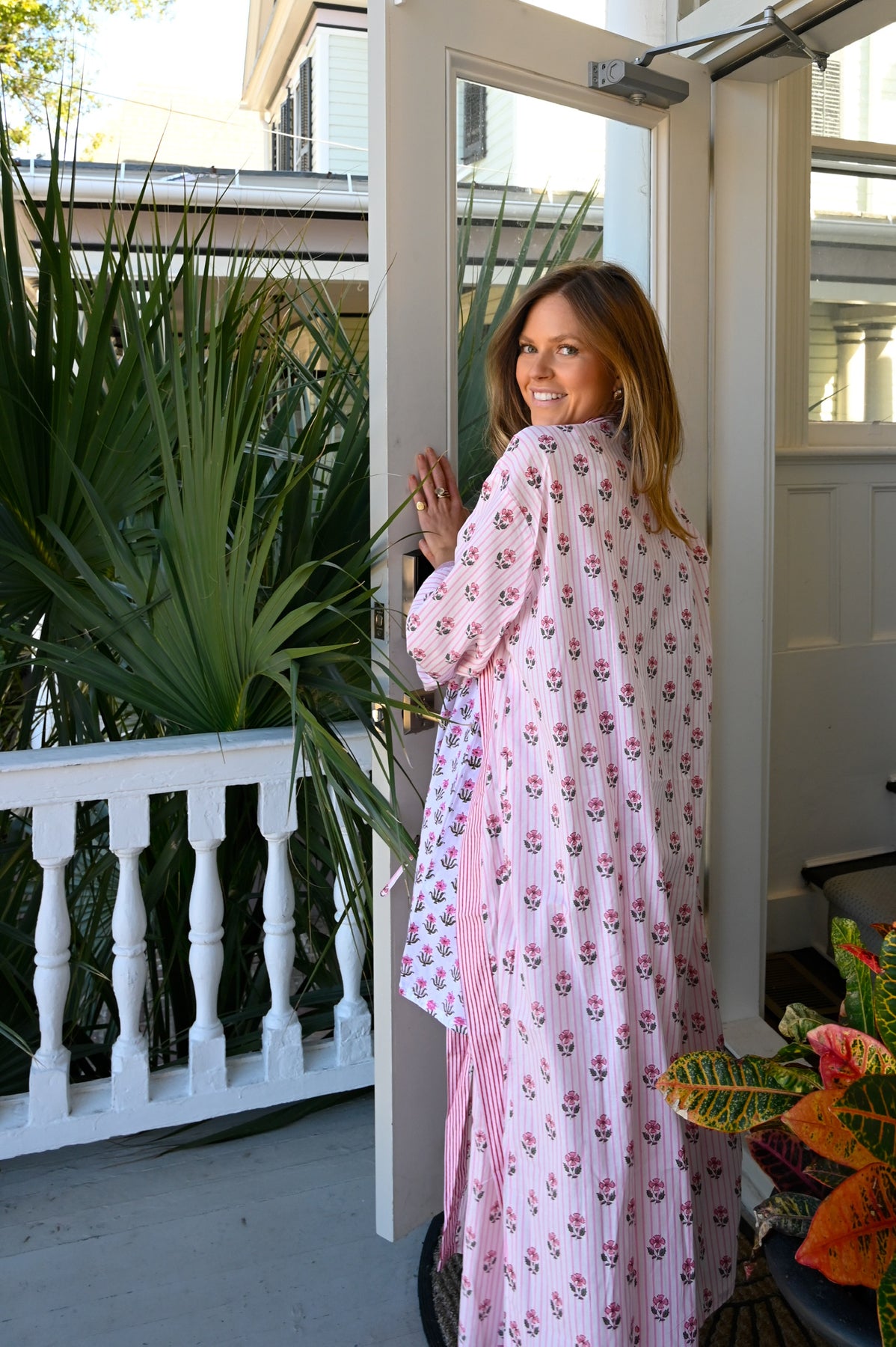 Bathrobe in Pink Carnation - Long