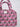 Quilted Cosmetic Tote - Pink Poppy