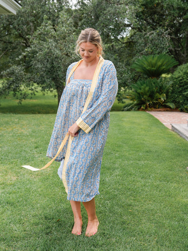 Lounge Robe - Blue Thistle