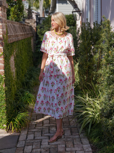 The Scotty Dress -Blush Daisy