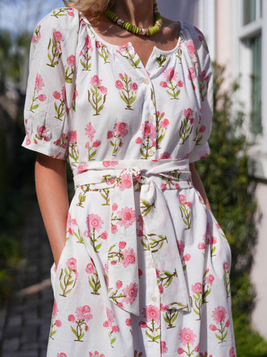 The Scotty Dress -Blush Daisy