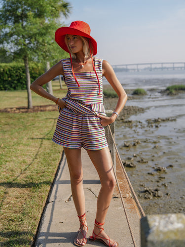The Lola Set- Tropical Terry Stripe