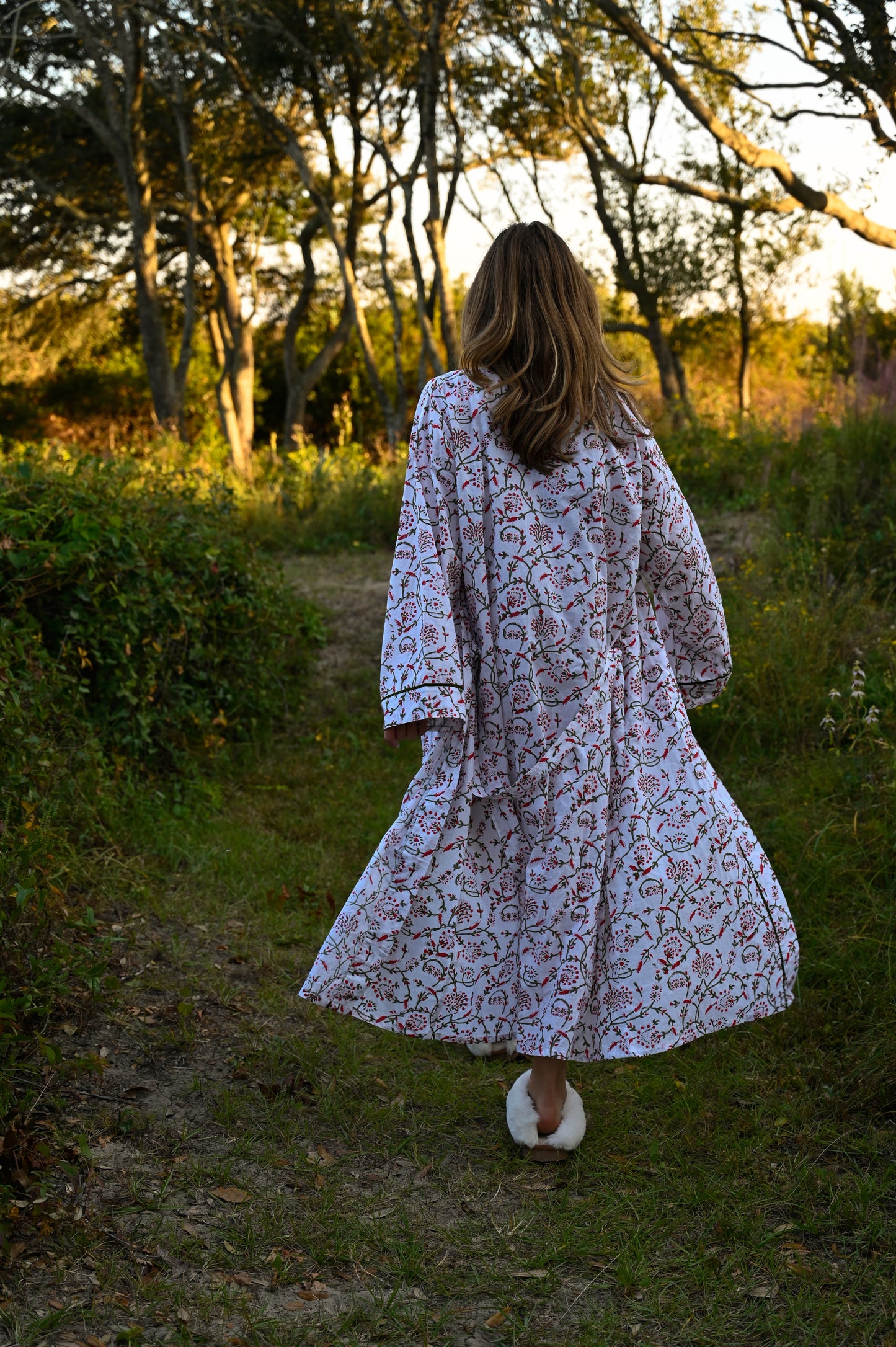 Bathrobe in Holly Vine - Long