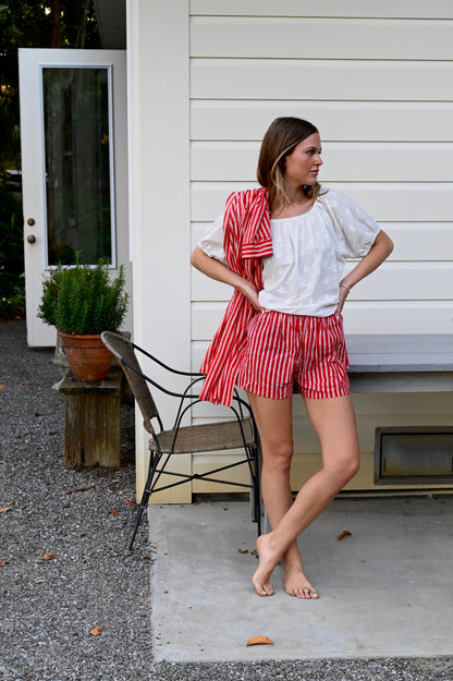 Boxer Shorts - Red Striped