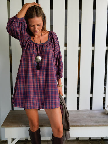 The Mandy Set - Mulberry Plaid