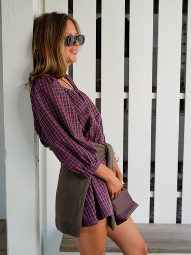 The Mandy Set - Mulberry Plaid