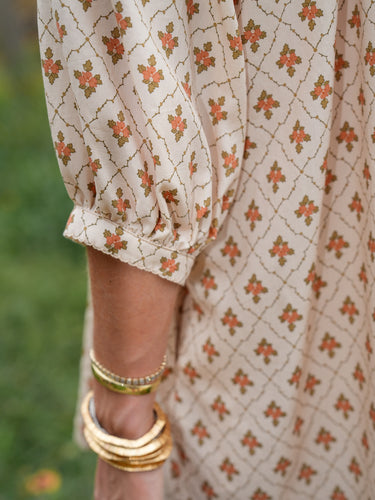 The Hudson Set - Cream Trellis Floral