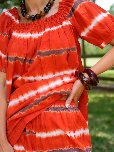 The Sweet and Short Set - Gameday Red Tie-Dye