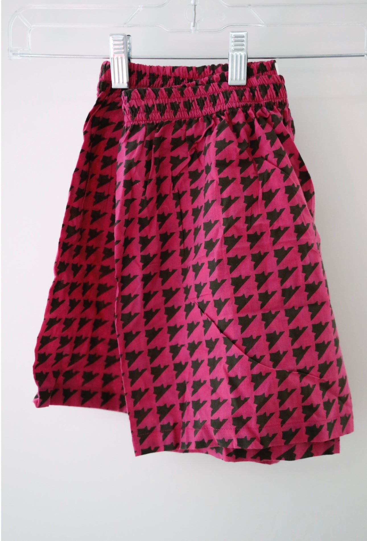 Boxer Shorts - Magenta Houndstooth