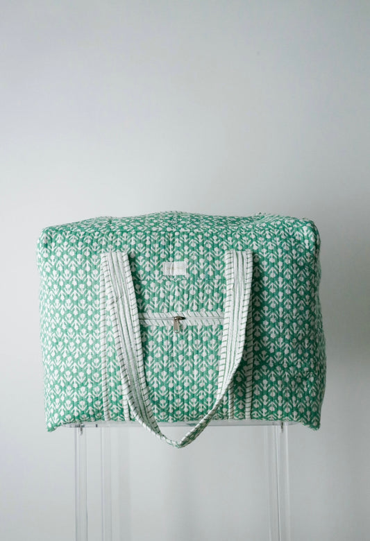 Weekender Bag in Turquoise Tulip