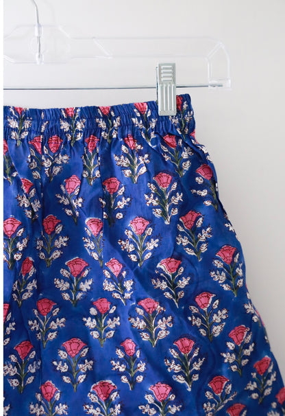 Boxer Shorts - Navy and Pink Floral