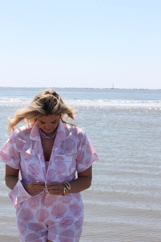 Pacific Pink Scallop Shell Set - Short / Short