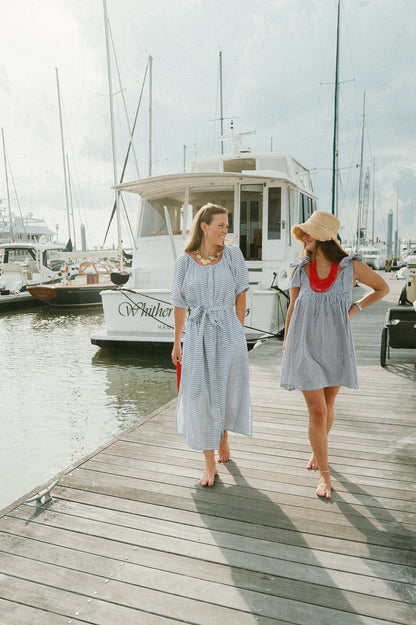 The Scotty Dress - Sky Stripe