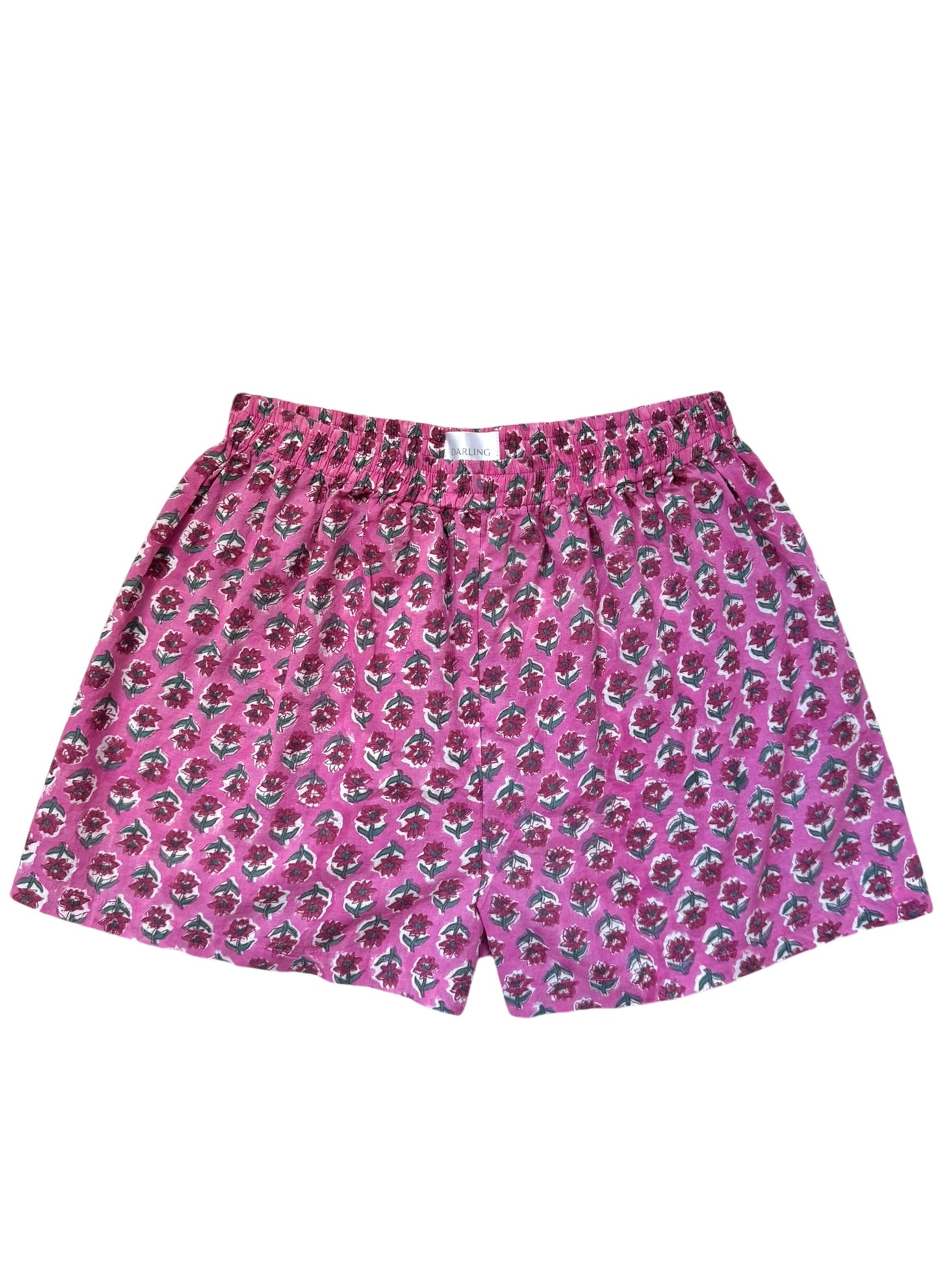 Boxer Shorts - Magenta Flower