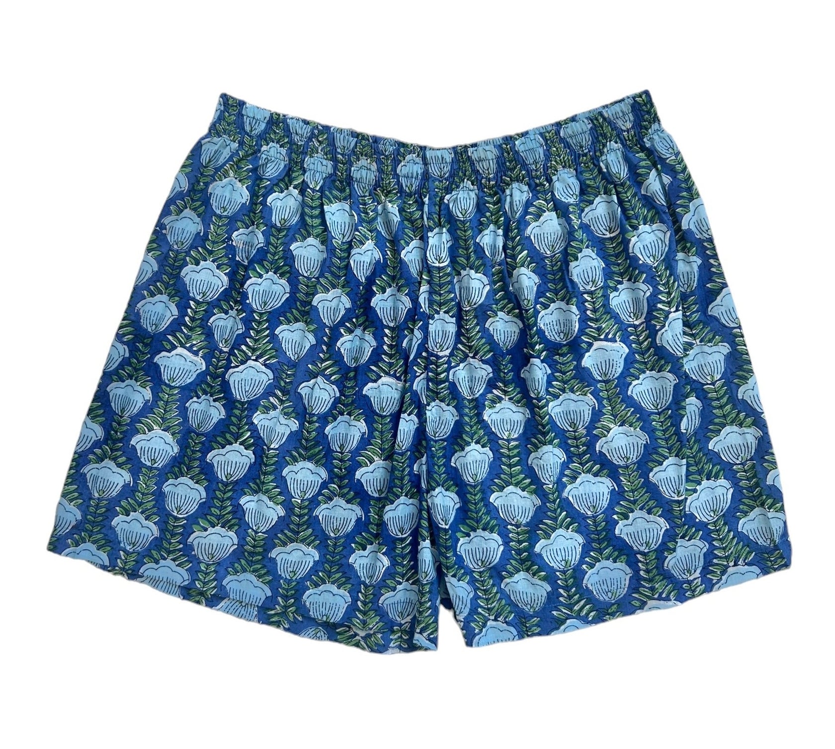Paper Flower Turquoise Striped Boxer Shorts main image 1