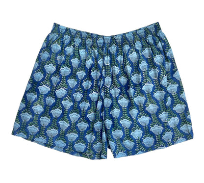 Boxer Shorts - Blue Tulip