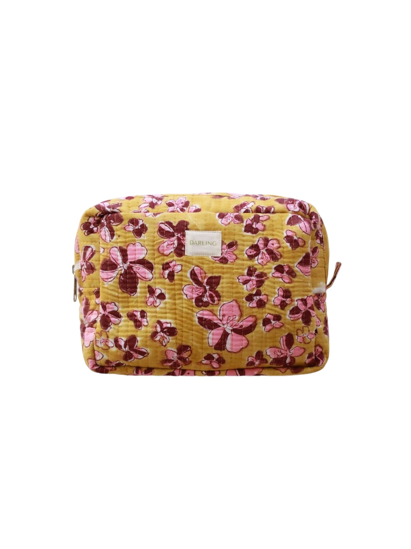 Quilted Cosmetic Bag - Honeysuckle