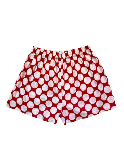 Boxer Shorts - Big Red Polka Dots