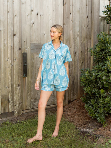 Carolina Paisley Pajama Set - Short / Short